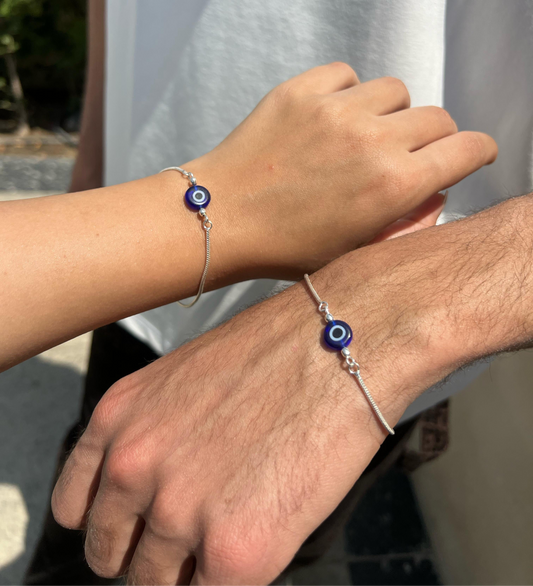 Couple Matching Evil Eye bracelets 🧿