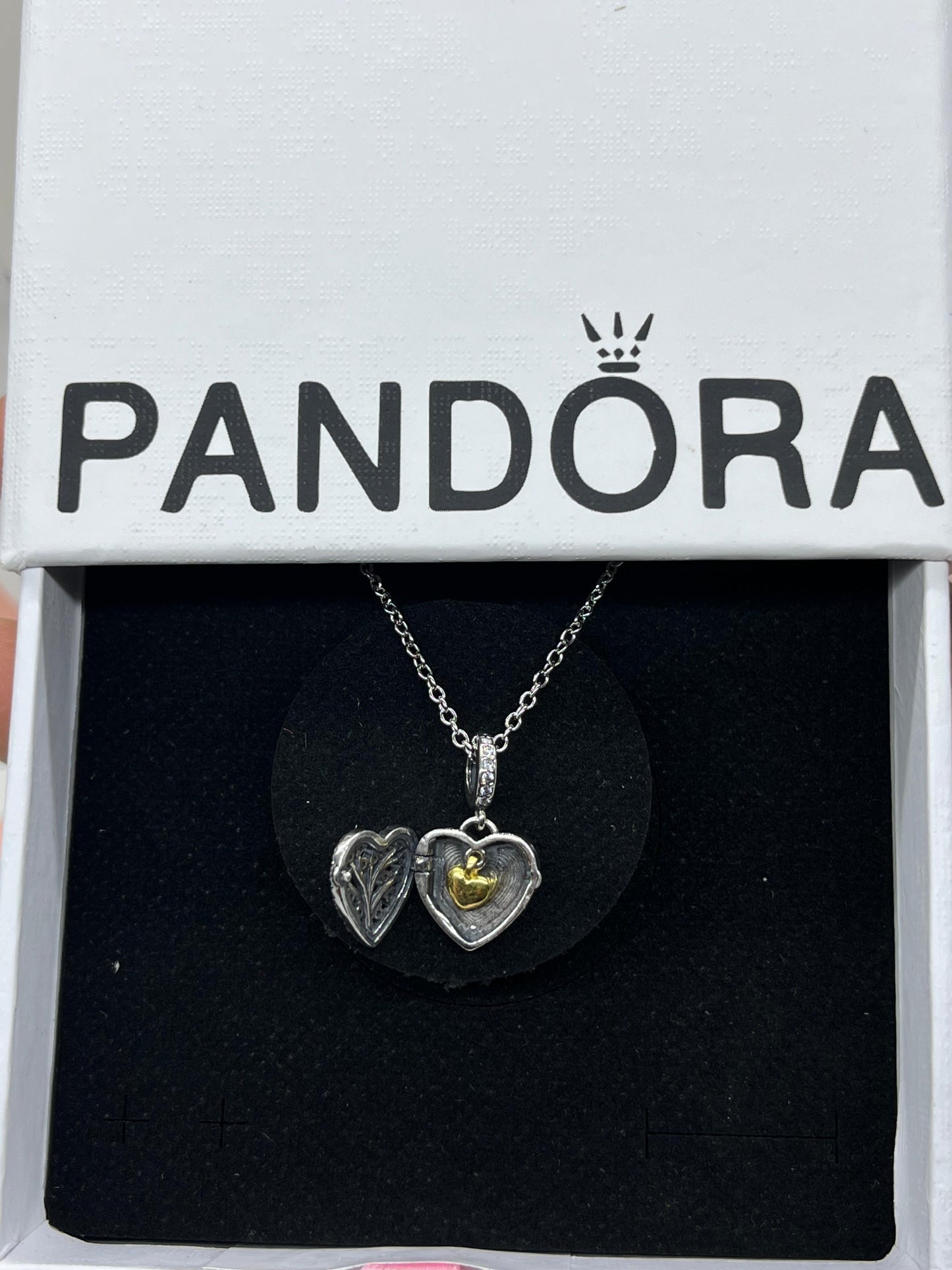 sparkling Heart Necklace Sterling silver -925