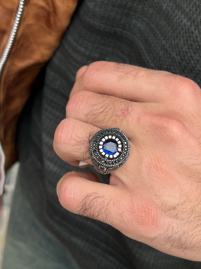 Dark Jewel Ring -Sterling Silver 925s