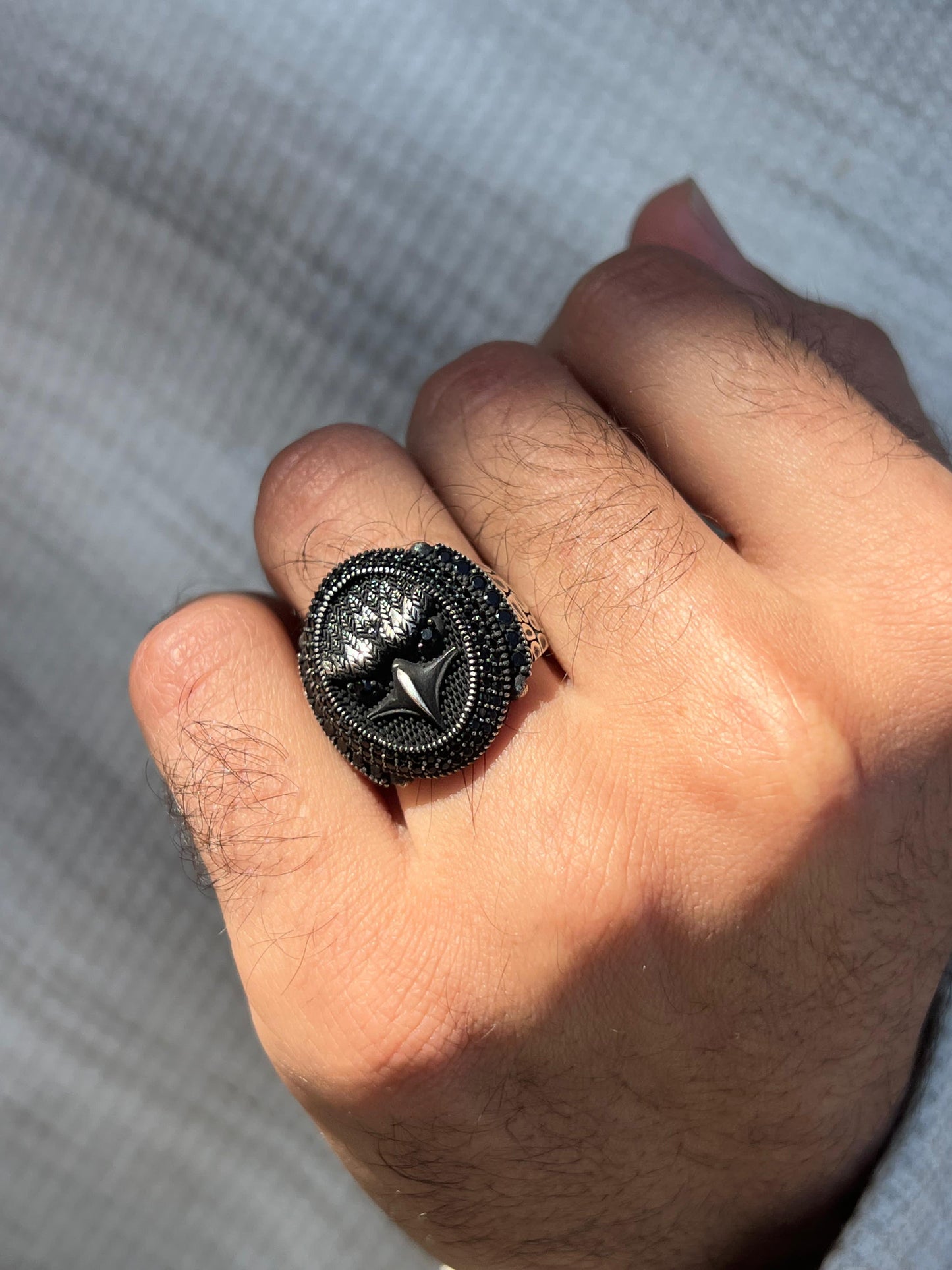 Dark Eagle Ring -Sterling Silver 925s