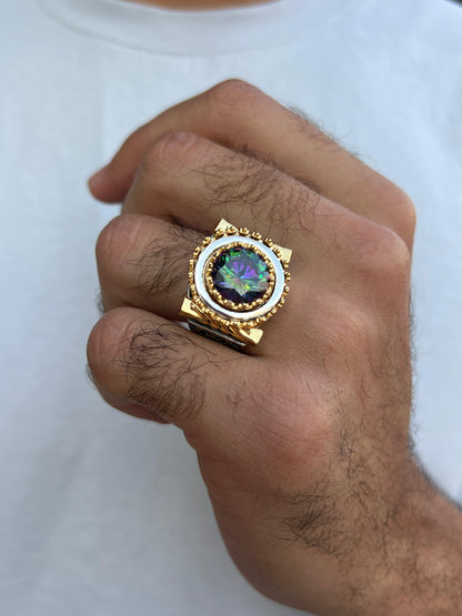 Royal Gold plated Ring- Sterling Silver 925s