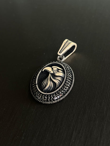 Guardian Eagle Pendant – S925 Silver-3cm