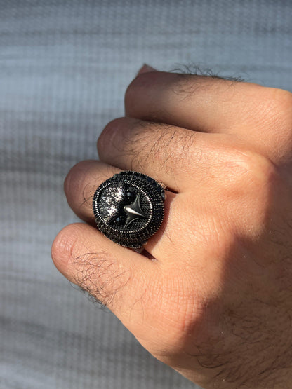 Dark Eagle Ring -Sterling Silver 925s