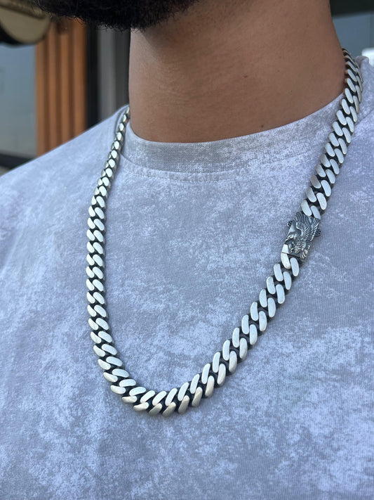 Massive 134g Solid Silver Chain for Men's Sterling Silver 925s-60cm-12mm