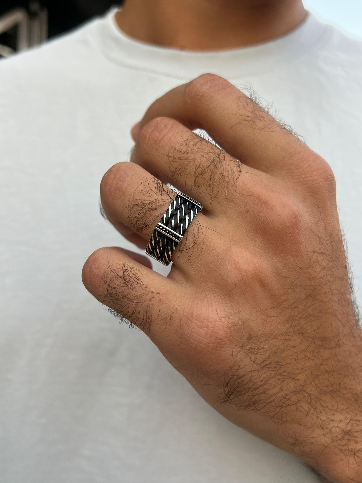 Storm Engagement Ring in Sterling Silver 925s