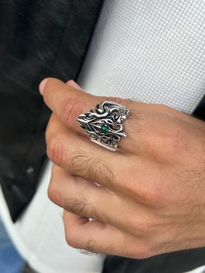 Demon’s Flame  Ring -Sterling Silver 925s