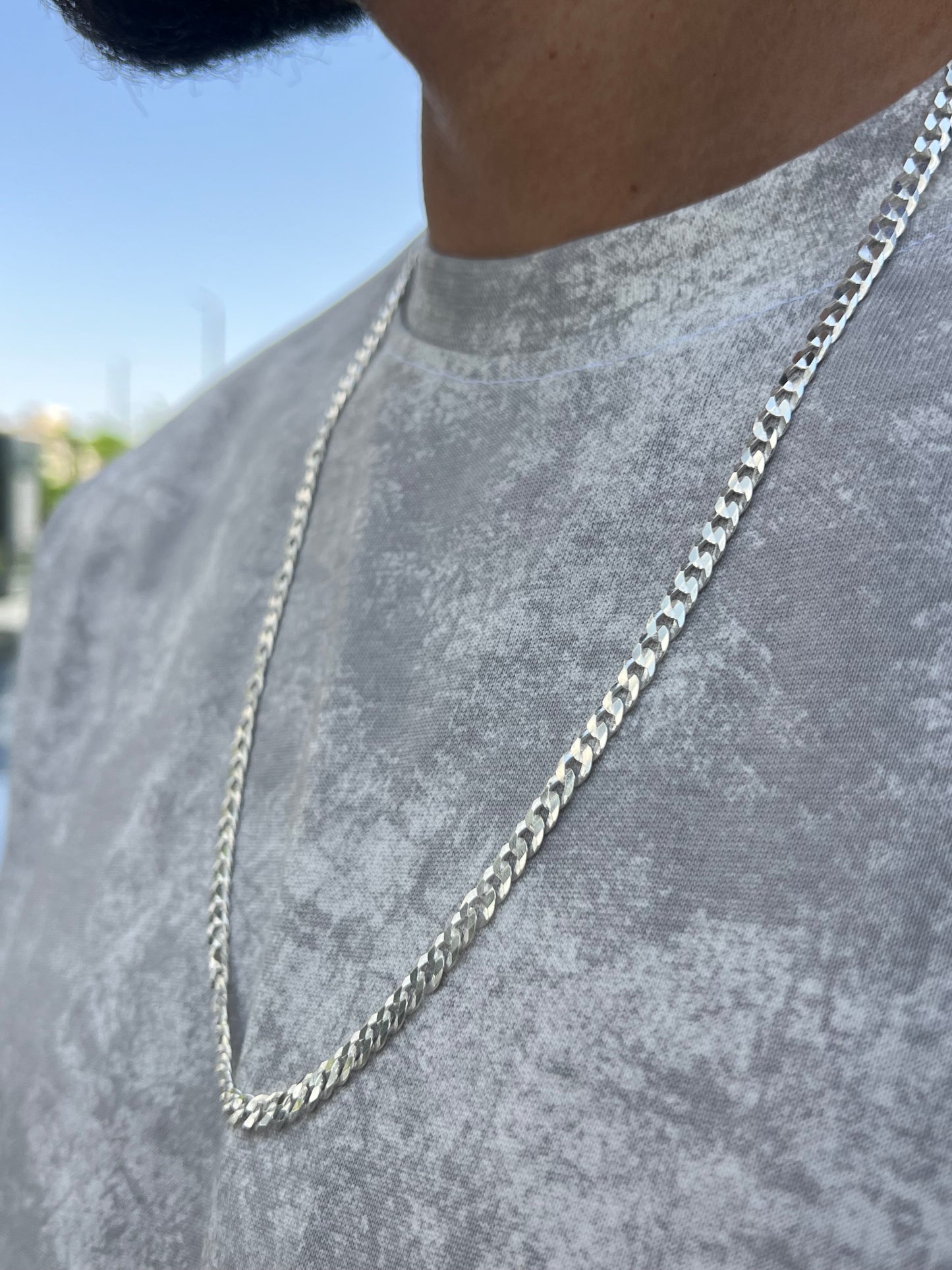 Grommet Necklace For Men Sterling Silver - 925