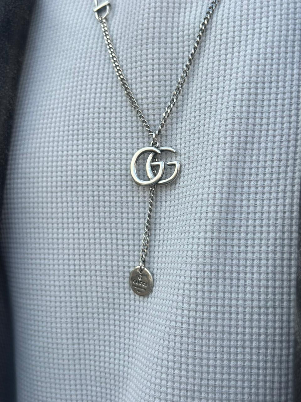 Modish S925 Gucci Chain Necklace Sterling Silver-78cm