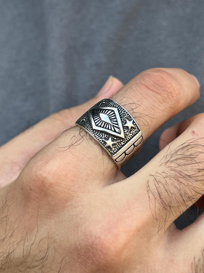 Sultan’s Vision  Ring -for Men's Sterling Silver 925s