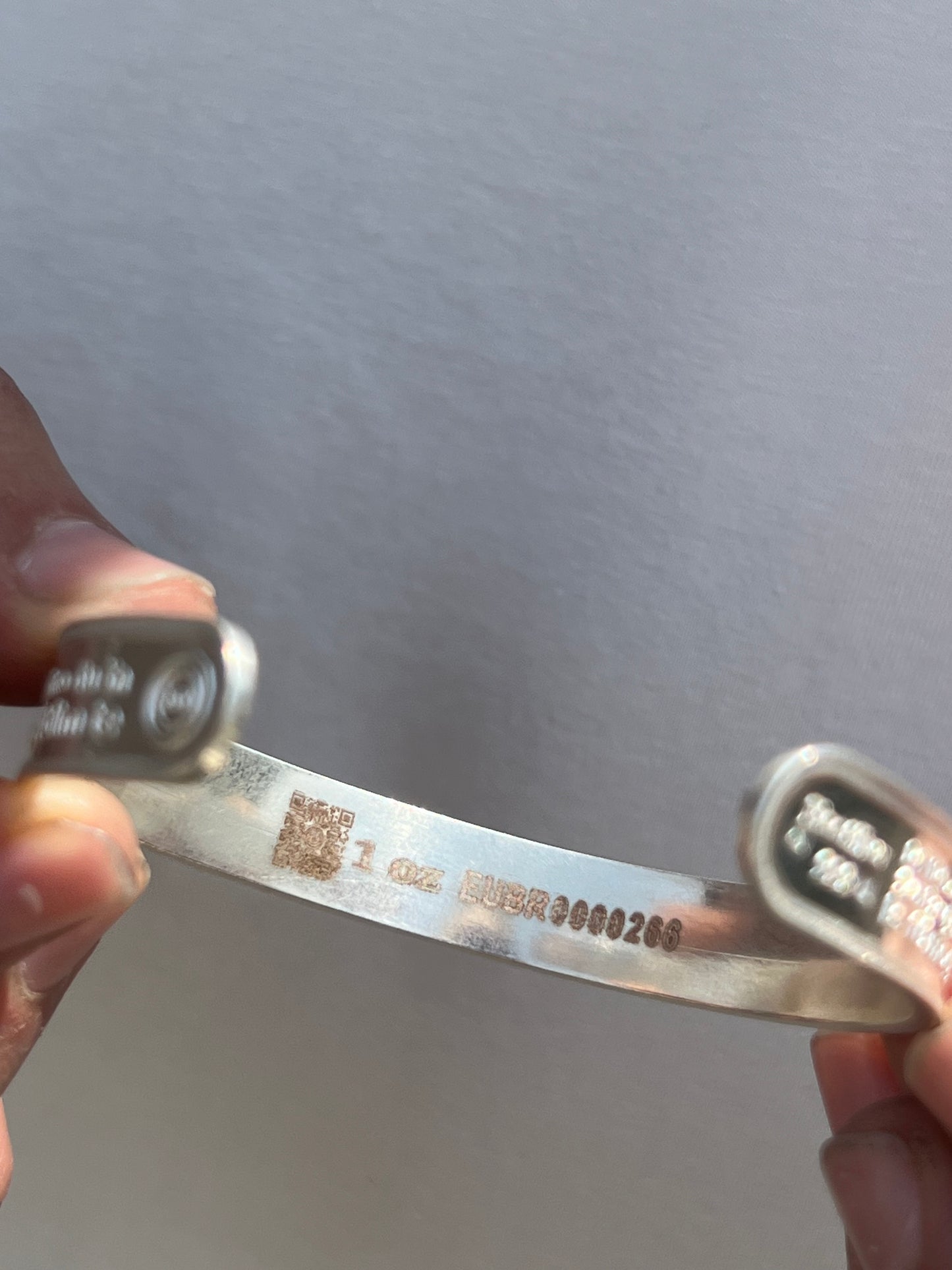 BTC Pure 999 Fine Silver - 1 Ounce - “I LOVE YOU” 100 Languages Bangle for Men