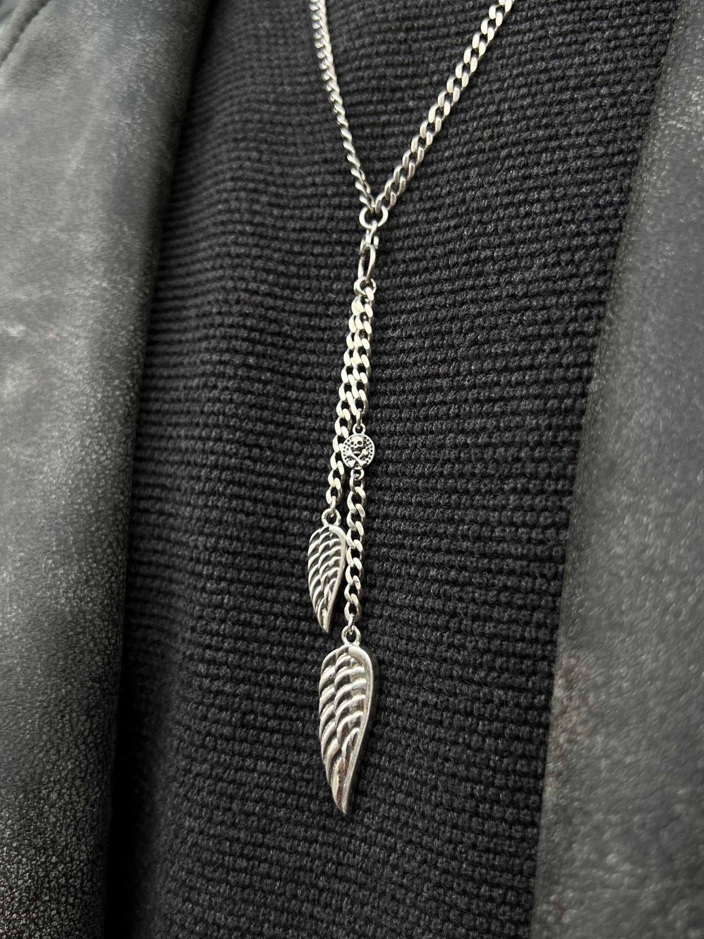 Skullduo Heavenly Wings For Men Sterling Silver925 -70cm-4mm