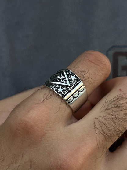 Sultan’s Vision  Ring -for Men's Sterling Silver 925s