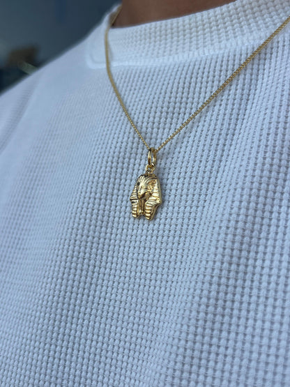 Premium- Sphinx Necklace in Sterling Silver 925s- Real 21K Gold Plated