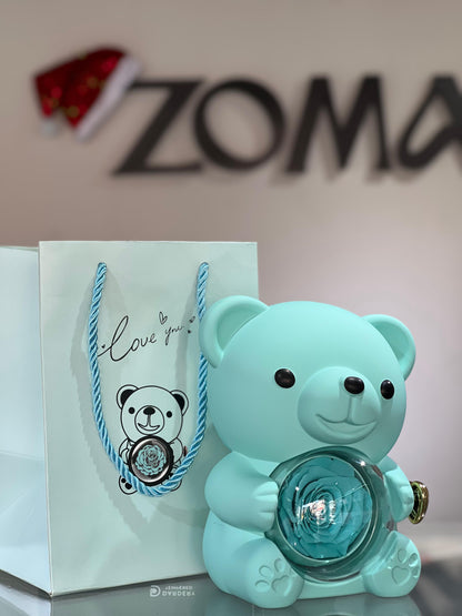 Cute Teddy Bear (Set) Gift Box -Natural Rose🧸