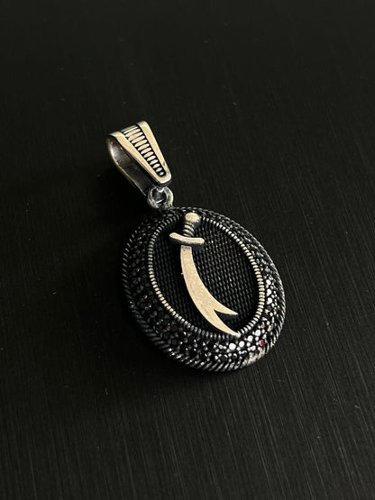 Zulfkar Sword  Pendant – S925 Silver-3cm