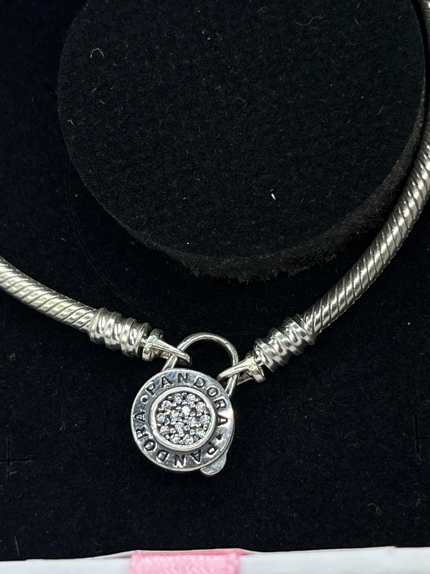 sparkling lock bracelet