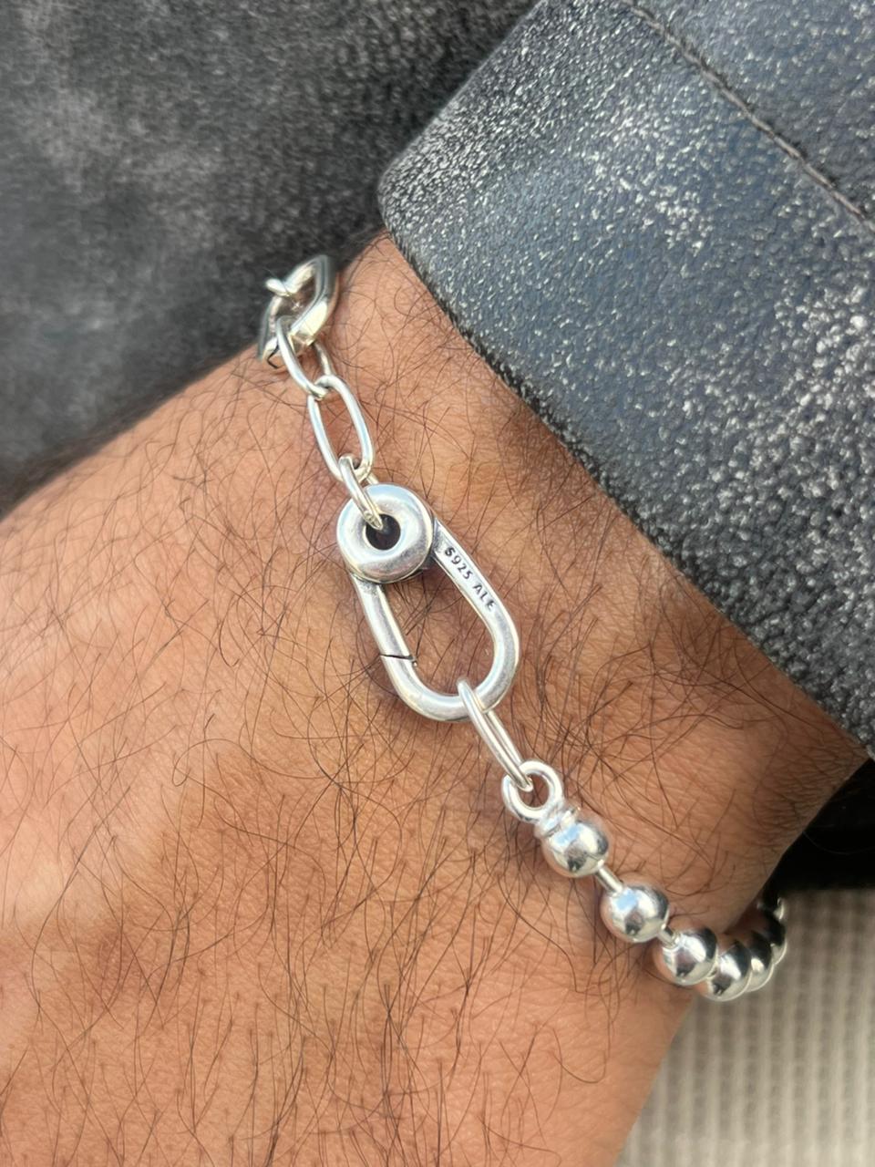 Modish S925 Sterling Silver Bracelet -19,5cm