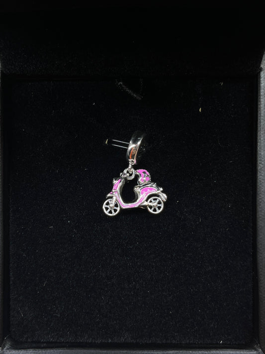 Pink Scooter Dangle Charm