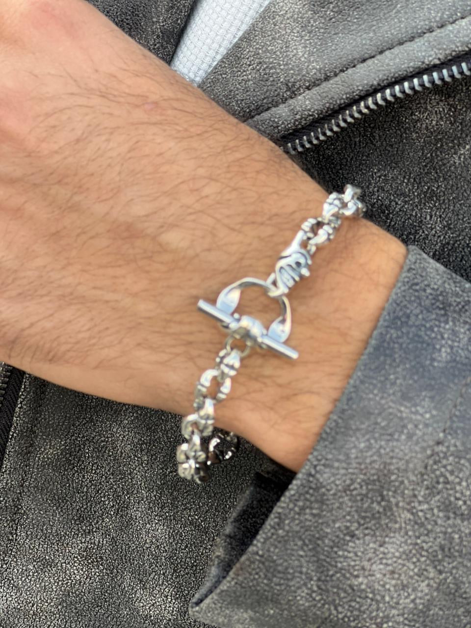 Limited Edition Joker S925 Sterling Silver Bracelet -(21cm-8mm)