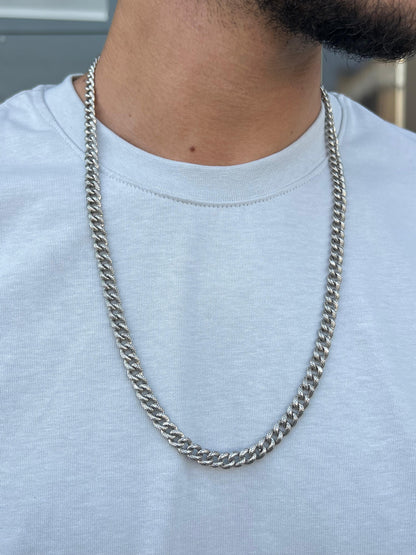 Engraved Grommet Necklace For Men Sterling Silver - 925