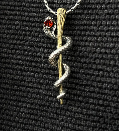 Detailed Cobra Pendant – S925 Silver