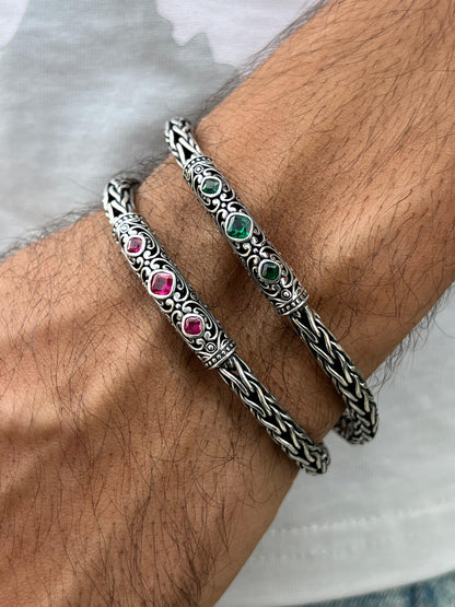 Anatolia Bracelet for Men's Sterling Silver 925s-21cm