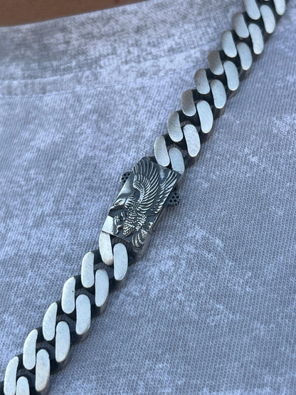 Massive 134g Solid Silver Chain for Men's Sterling Silver 925s-60cm-12mm