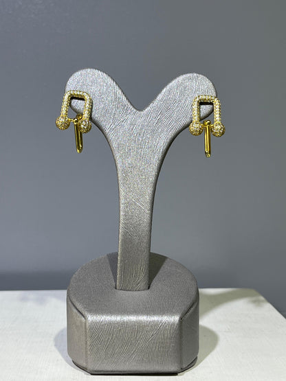 Sparkling Gold Plated Tiffany Set In Italian Sterling Silver 925/ 4 pieces