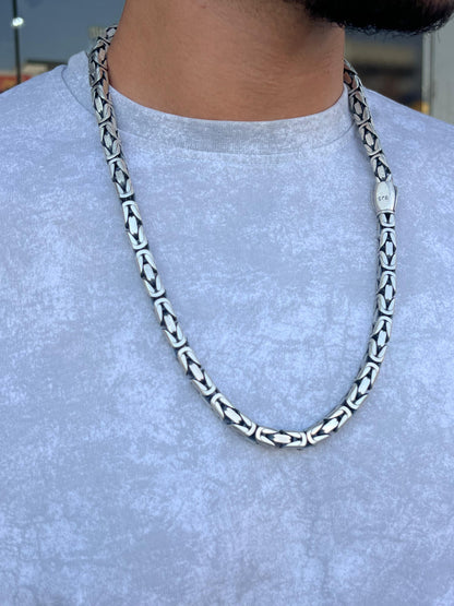 Massive 132g Solid King Chain for Men's Sterling Silver 925s-65cm-7mm