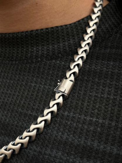 ⛔️Exclusive⛔️ Double Appear Brutal Chain-Pure Sterling Silver 925s-(58cm-10mm)