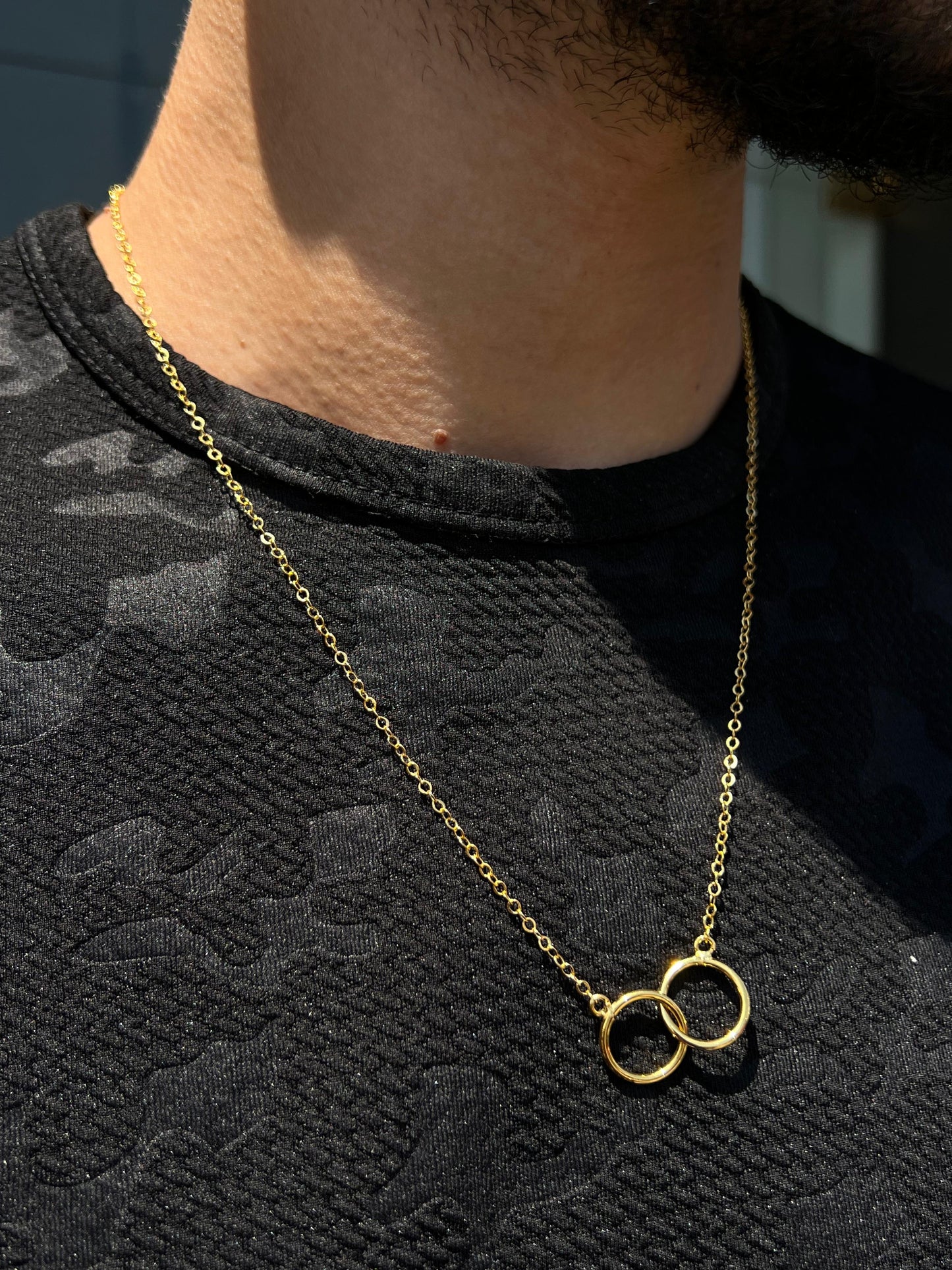 Gold plated Elan Unity Necklace for Men's Sterling Silver 925s