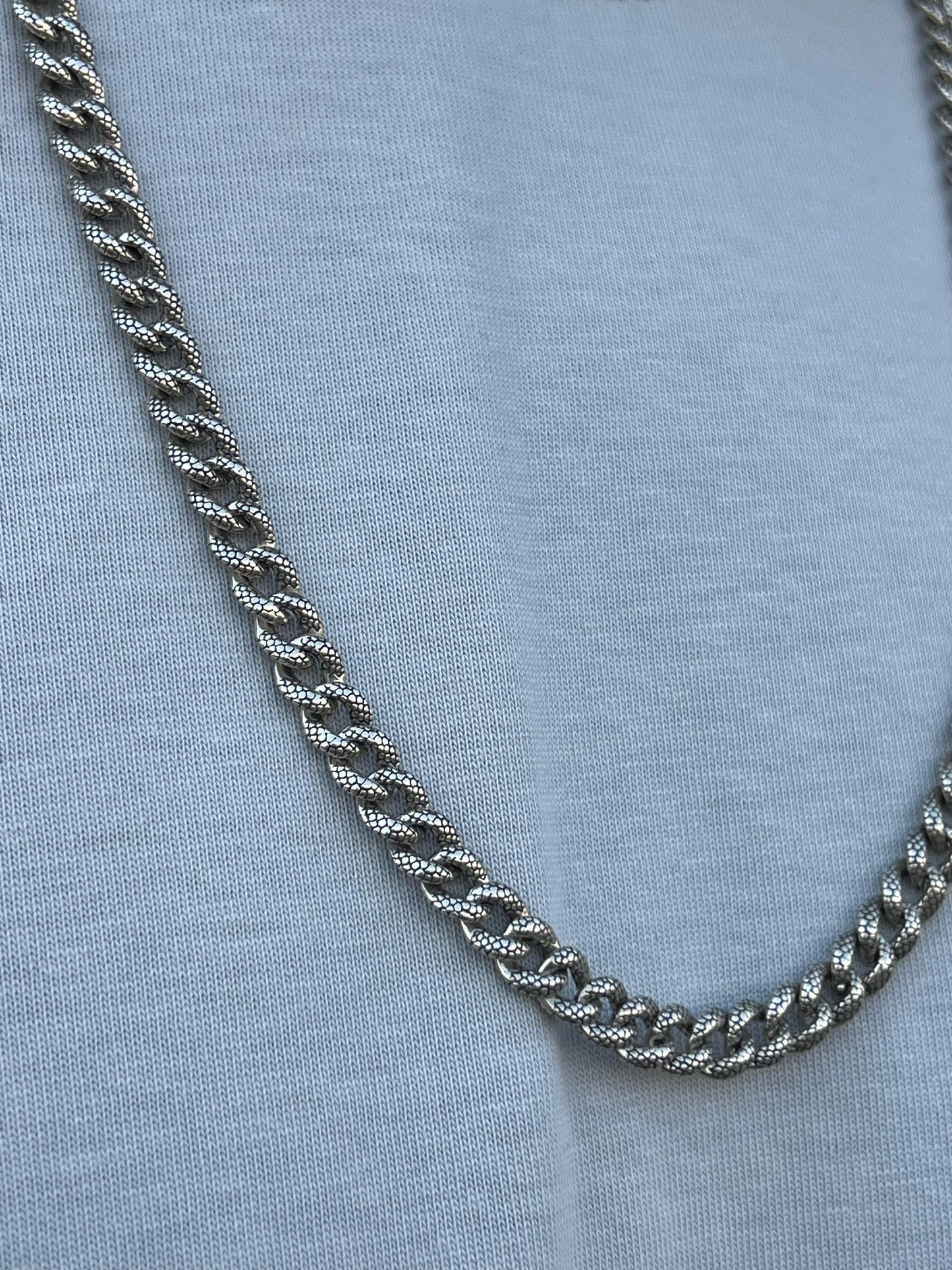 Engraved Grommet Necklace For Men Sterling Silver - 925