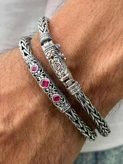 Anatolia Bracelet for Men's Sterling Silver 925s-21cm