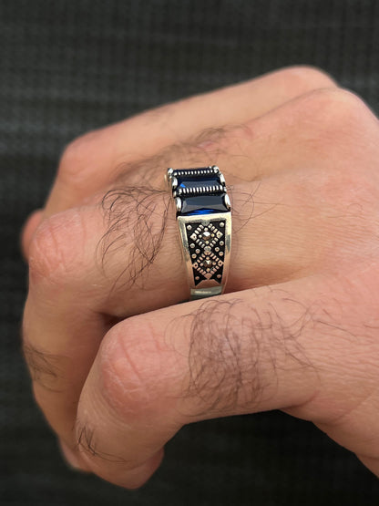 AZURE EMPEROR Ring -Pure Sterling Silver 925s