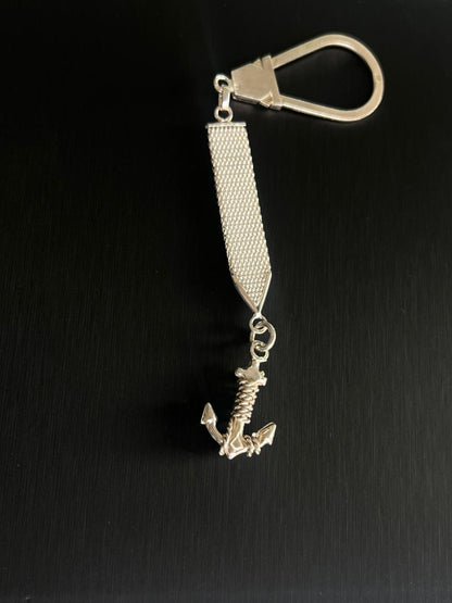 Anchor Key Chain 15cm-Sterling Silver 925s