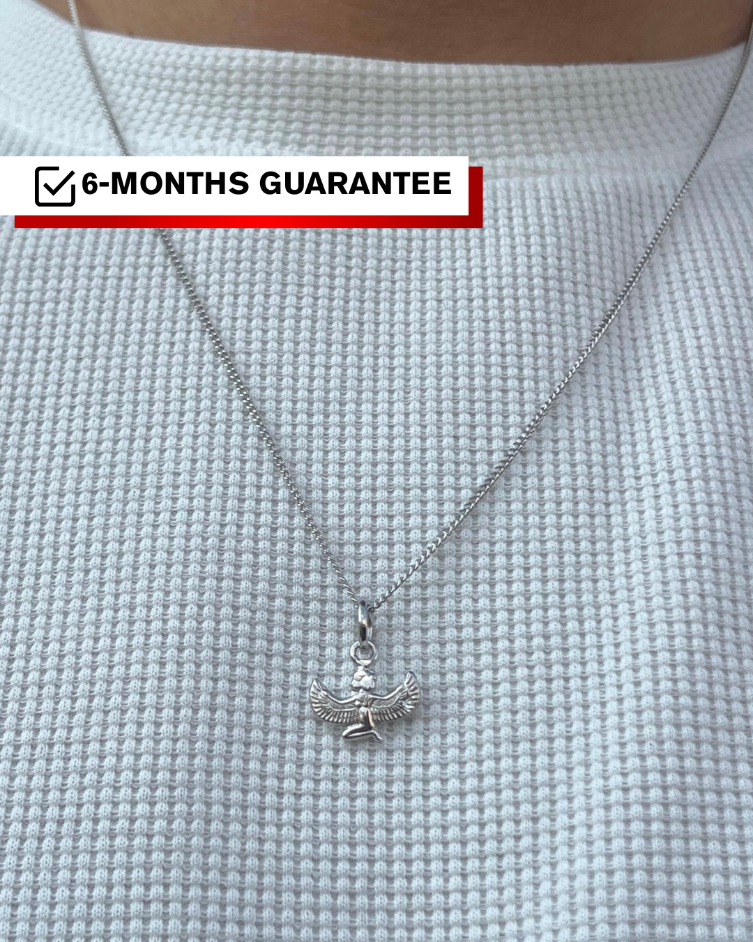 Premium- Horus Necklace in Sterling Silver 925s- Protective coated plating