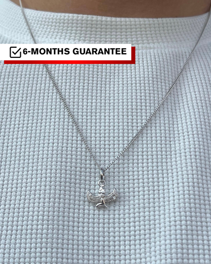 Premium- Horus Necklace in Sterling Silver 925s- Protective coated plating