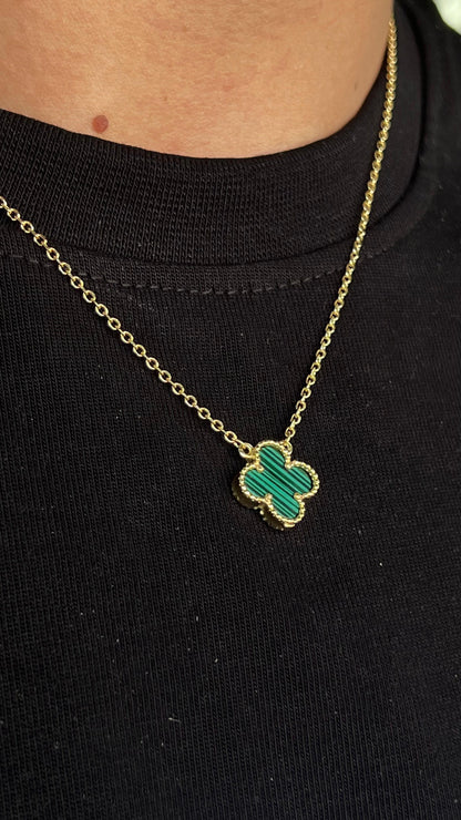 One Malachite vancleef Necklace -Gold plated for Men's Sterling Silver 925s