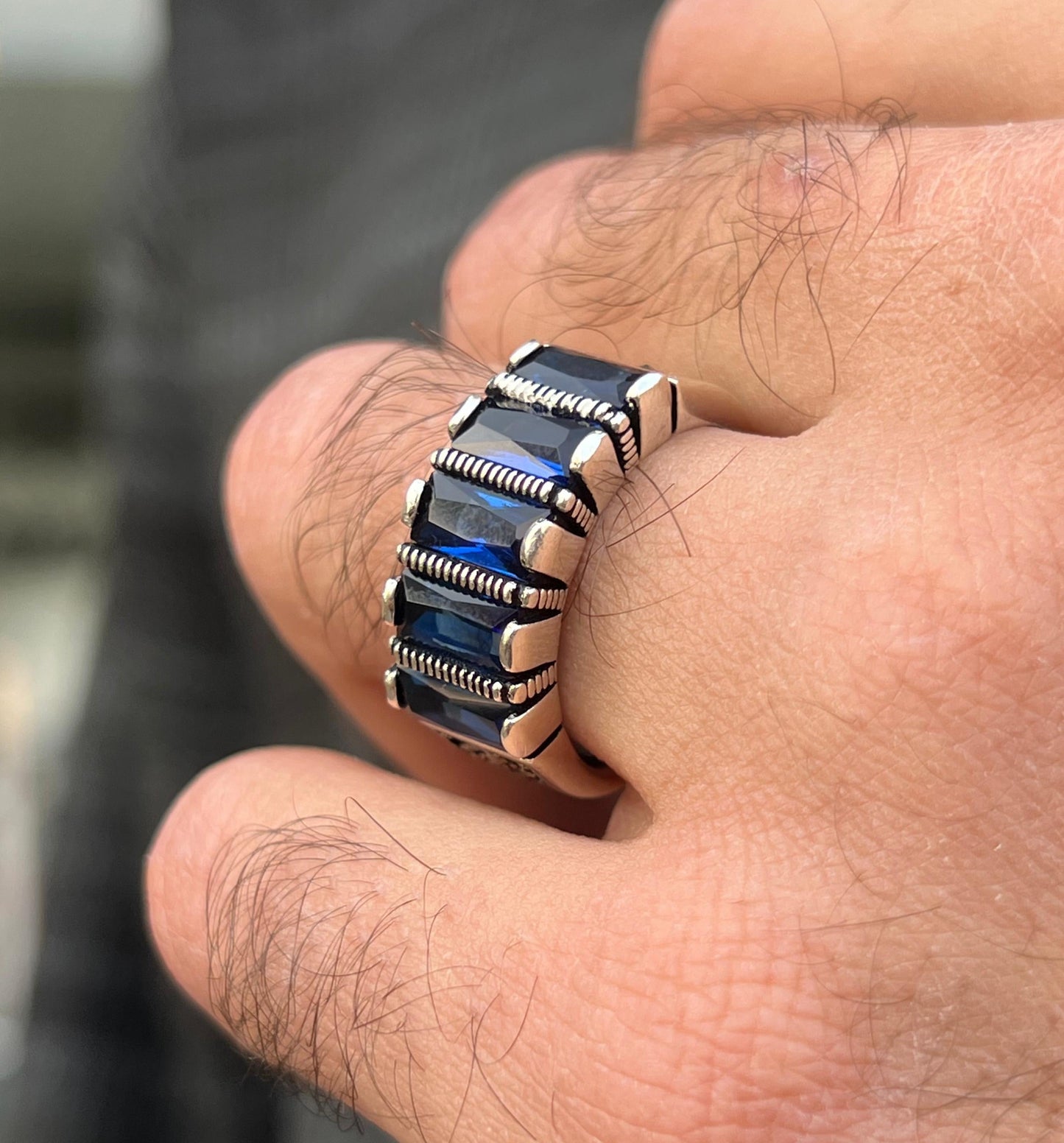 AZURE EMPEROR Ring -Pure Sterling Silver 925s