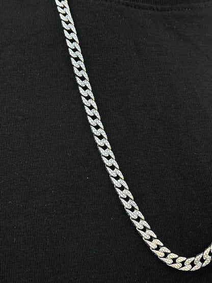 Heavy Grommet Dragon Skin Necklace For Men Sterling Silver - 925