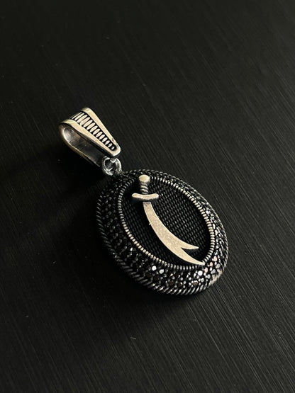 Zulfkar Sword  Pendant – S925 Silver-3cm