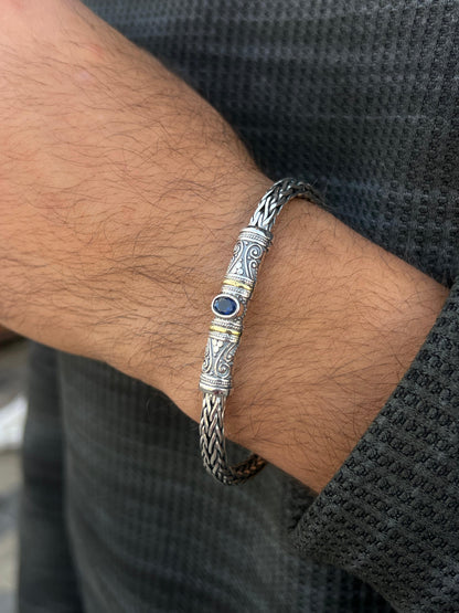 UniCore bracelet for men-Pure925s (21cm-9mm)