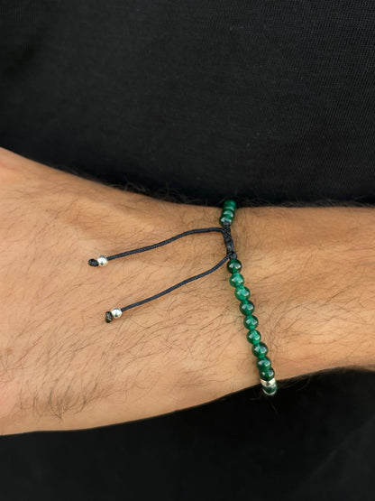 4mm Agate stone Handmade Bracelet ✖️Sterling Silver 925s