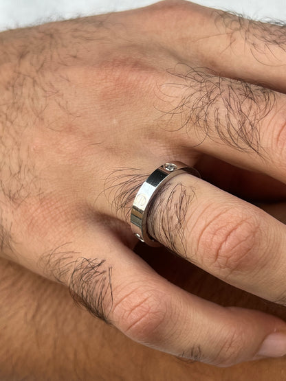 Sleek Cartier Love Ring -for Men's Sterling Silver 925s