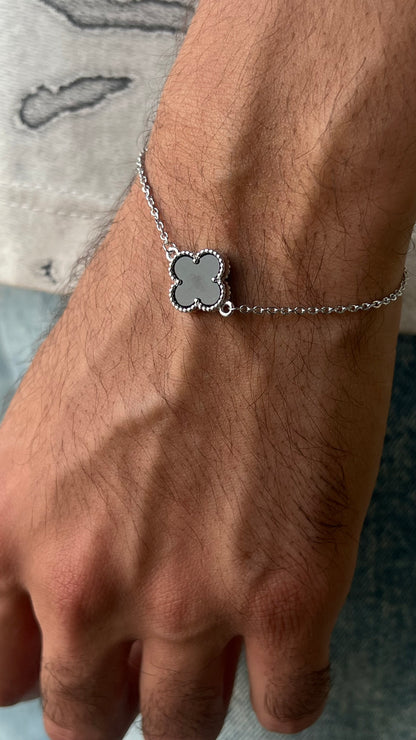 One Black Van Cleef Bracelet Sterling Silver 925s,