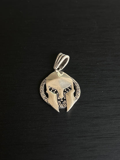 Spartan helmet Pendant – S925 Silver-3.5cm