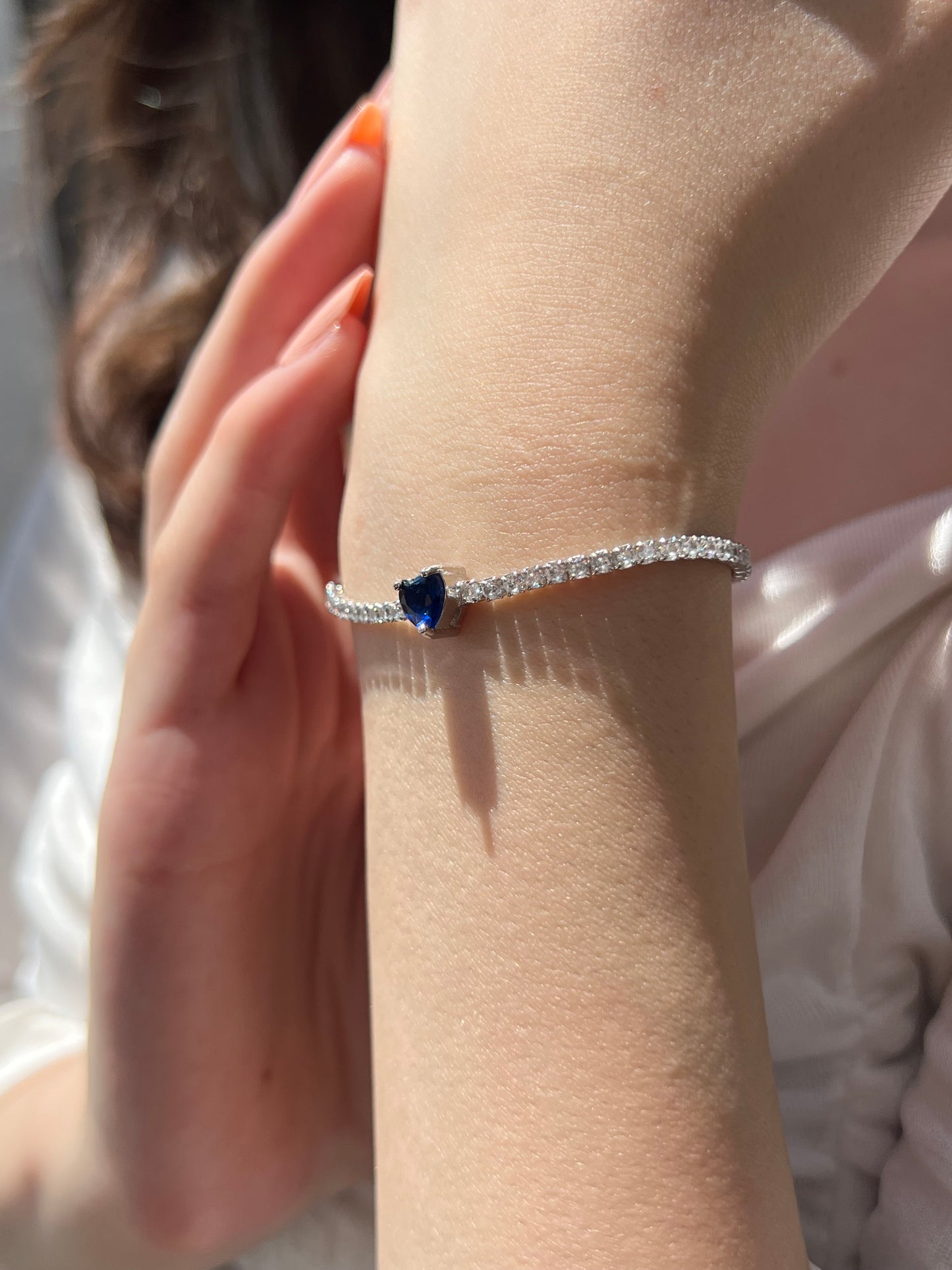 Love Sparkle Tennis Bracelet – s925 Sterling Silver