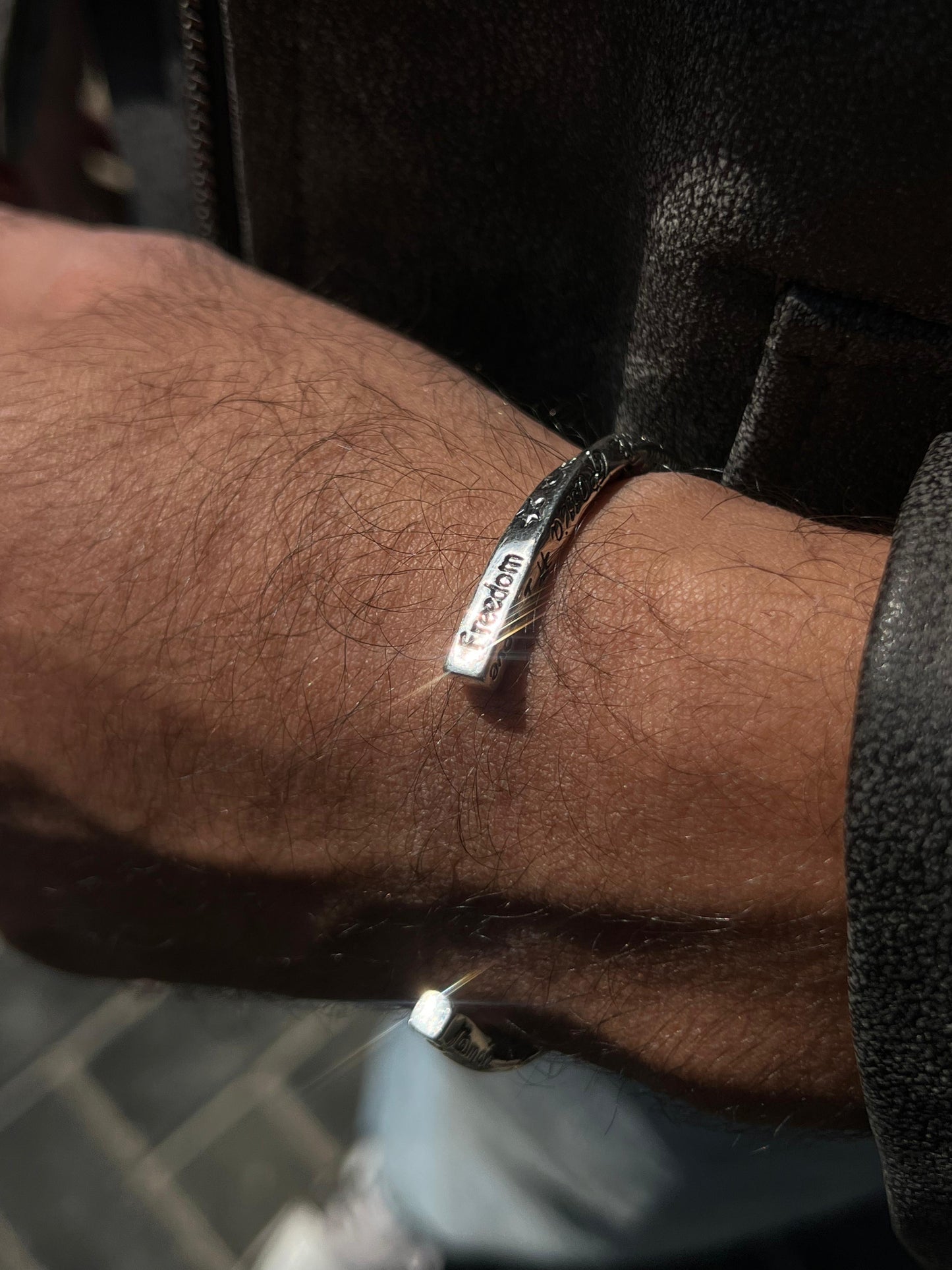 Twisted Heavy Handmade Nomad Bangle-Sterling Silver 925s