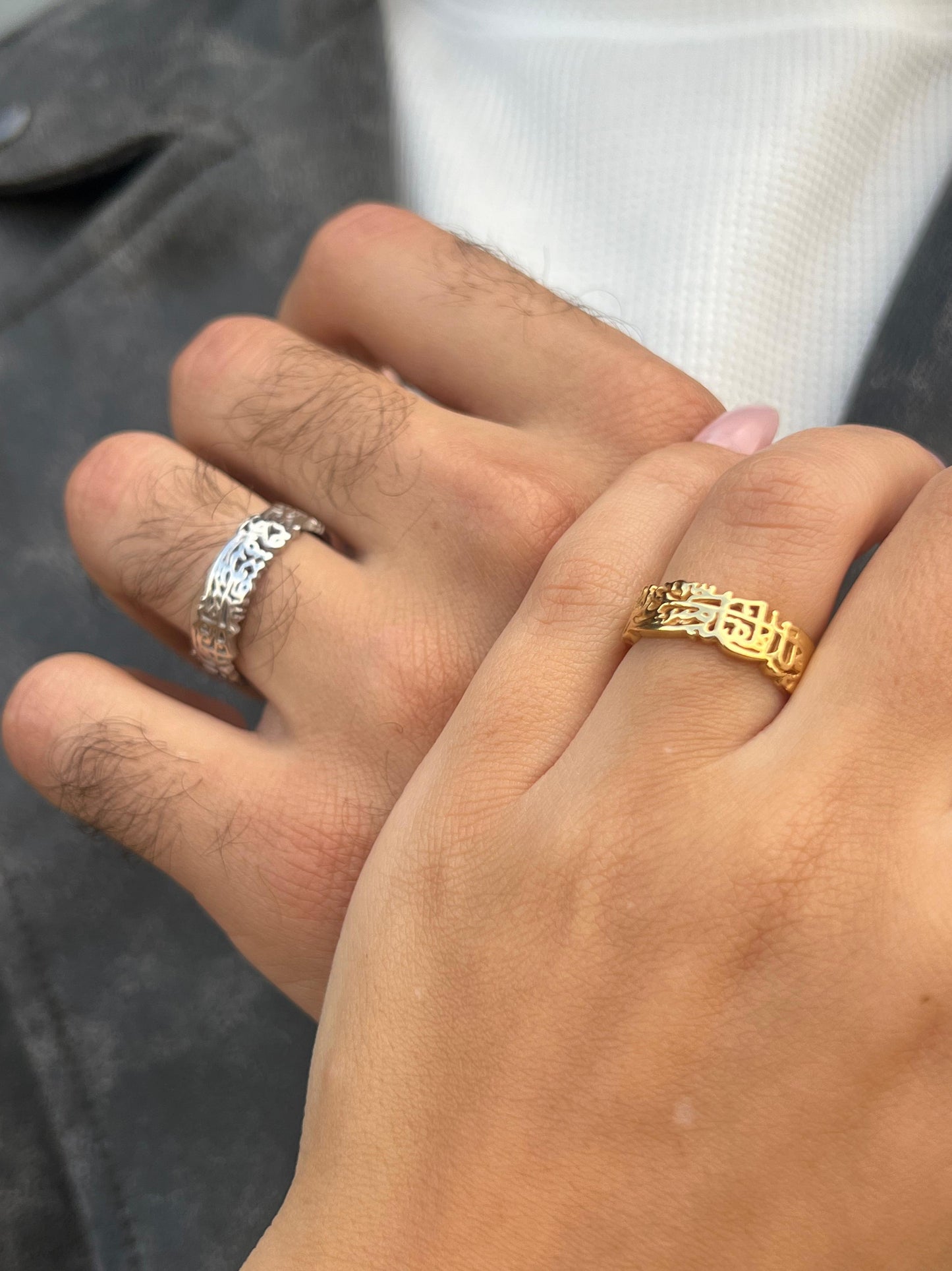 Premium-Thick Couple Band Ring - 925Silver-7mmولك فى القلب مستقر ومقام)؛)