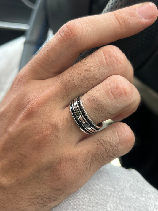 Decent Engagement Ring in Sterling Silver 925s